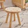 Taburete Redondo Pequeño con Forma de Galleta de Moda, Taburete Cuadrado Pequeño, Taburete Bajo Pequeño, Taburete para Bebé, Taburete para Cambiar Zapatos, Adecuado para Sentarse en la Entrada