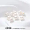 Pulseira Popular Xiaohongshu de Pérolas Naturais de Água Doce Roxas Acessórios para Joias DIY Materiais Cordão Trançado