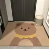 Tapete de Banheiro com Animal Fofo de Lama Diatomácea Absorvente de Água Tapete de Chão para Banheiro Tapete de Secagem Rápida para Porta de Banheiro/Vaso Sanitário Tapete de Entrada