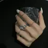 Anillo de Mariposa de Diamante para Mujer Diseño de Nicho Moda Personalidad Tendencia Sentido de Alta Gama Anillo de Celebridad de Internet Anillo de Cola de Viento Frío
