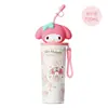 Taza de Acero Inoxidable de Grado Alimenticio Sanrio Cinnamoroll para Niñas, Taza de Agua Aislada de Aspecto Elegante Estilo Oficina con Popote