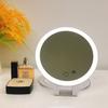 Espejo de maquillaje LED portátil de escritorio Espejo de Princesa de doble cara luminoso plegable espejo de maquillaje 10X 2022 espejo creativo de doble cara