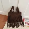 Bolsa de Hombro Cruzada Retro con Borlas Nueva Moda Casual Versátil Otoño/Invierno 2026