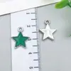 Acessórios para Joias DIY K Branco Gotejamento de Óleo Liga Estrela de Cinco Pontas Coroa Pingente Conjunto Misto de 100 Estilos para Pulseiras e Colares