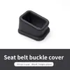 Cubierta Base Protectora para Enchufe de Cinturón de Seguridad de Coche Transfronteriza, Universal para Asientos Delanteros y Traseros, Accesorios de Modificación de Interior de Coche Anti-Rayaduras