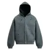 Roupas Vida Design de Alta Inteligência Estilo Americano Moletom com Strass Cardigan para Homens e Mulheres, Jaqueta com Capuz Estilo Preguiçoso para Casais