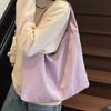 2026 Estilo Páramo Estilo Perezoso Bolso de Hombro para Axila Estilo Campus Versátil para Viajar Moda Simple Gran Capacidad Bolsa de Tela Bolso para Mujer