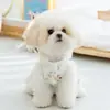 Vestido de Hada del Bosque Floral Tridimensional para Perros Pequeños, Bichón Frisé, con Accesorio para Correa, Ropa para Mascotas de Primavera y Verano, Ropa para Perros
