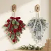 Rocío de Nieve Transfronterizo Nudo de Pino Colgante Árbol Gota de Agua Barandilla de Árbol Pasamanos Ventana Puerta Colgante Decoración Navideña Corona