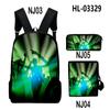 Amazon Transfronterizo Nuevo Mochila con Patrón de Danza de Sombras Mochila Reductora de Carga Set Bolso de Hombro Estuche para Lápices