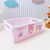 Caja de Almacenamiento de Escritorio para Bebé de Tres Años Estilo Japonés Corazón de Niña Productos para el Cuidado de la Piel Plegable Mini Caja Organizadora Cesta para Artículos Varios
