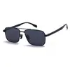 2026 Nuevas Gafas de Sol Metálicas de Doble Puente para Hombre de Negocios, Modernas Gafas Polarizadas con Protección Solar para Conducir, Gafas de Moda 1848