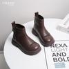 Botas para Niñas 2025 Nuevas Otoño e Invierno Botas para Niños Botas Cortas Impermeables para Bebé Botas de Cuero de Suela Blanda Botas de Princesa
