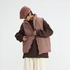 Vestido de verano sureño de invierno 2024, nuevo chaleco japonés de algodón de color sólido dividido, resistente al viento, chaqueta retro cálida de algodón para hombre.