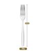 Modelo Novo 26 Anos Conjunto de Talheres de Aço Inoxidável Transfronteiriço para Hotéis e Restaurantes Ocidentais, Polido Espelhado, Utensílios de Mesa Espessados em Aço Inoxidável 430