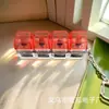 Varios Colores de Botón de Sonido de Teclado de Descompresión de Cuatro Eslabones sin Luz Llavero Colgante para Mochila Escolar Juguete de Descompresión