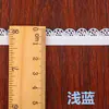 Al por mayor coloridos en stock 1.2cm concha encaje gomas para el pelo lencería hecho a mano ropa de muñeca dobladillo borde de capullo hueco banda elástica