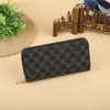 Nova Carteira Feminina de PU com Puxador Único, Carteira com Zíper de Grande Capacidade para o Dia a Dia e Viagens de Negócios, Clutch Artístico para Atacado