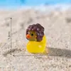 Transfronterizo Nuevo Producto Micro-Paisaje Creativo Luminoso Versátil Patito Amarillo Muñeco Accesorios de Decoración DIY Pequeños Adornos de Resina