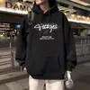 Moletom Pesado com Capuz para Homens Outono/Inverno 2026, Nova Jaqueta Estampada com Forro de Fleece, Blusa Pulôver Masculina Manga Longa Estilo Americano