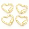 Hebilla de Conexión de Acero Inoxidable Corazón Pequeño Estrella de Cinco Puntas Ovalada Rectangular Galvanizado Conservante del Color Accesorios para Pulsera Collar DIY
