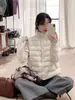Chaqueta de punto estilo coreano para otoño e invierno, nueva moda, con cuello alto, de algodón perlado, abrigo base cálido y ligero para mujer