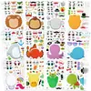 Pegatinas Personalizadas de Cara Cambiante de Animales de Dibujos Animados Impermeables Autoadhesivas Pegatinas Rompecabezas Manual de Niños Pegatinas Creativas Personalización