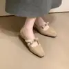 Primer Encuentro 2026 Zapatos de Salón Coreanos Estilo Vintage de Correa Única con Tacón Grueso y Moño Camelia Nuevos Mary Janes de Gamuza