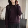 Elegante suéter de punto gris de corte holgado con cuello adornado con pedrería para mujer, camiseta base de punto fino y delgado, nuevo estilo otoño/invierno