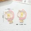 Lindo Dibujo Animado Flor Animal Pegamento Cremoso DIY Accesorios para el Cabello, Ligas para el Cabello, Hebillas para Zapatos, Colgantes para Tazas de Agua, Accesorios Decorativos de Resina