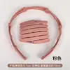 Diadema de Felpa de Leopardo de Ola Grande Superior Craneal Alto para Mujer Estilo Coreano Retro Dentada Antideslizante Tarjeta para Presionar el Cabello Otoño e Invierno Banda para la Cabeza para Lavar la Cara
