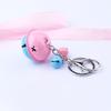Llavero de coche con campana de dos colores, accesorio creativo con forma de fruta, campana pequeña, color de pintura a juego, accesorios de bricolaje, colgante, regalo