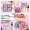 Cuaderno con Cortina de Cuentas Flotantes para Uñas con Temática de Dibujos Animados Sanrio, Cuaderno Girly de Alto Valor con Temática de Princesa con Espiral de Mano y Libro de Pegatinas