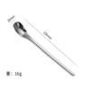 Cuchara Lingote de Acero Inoxidable 304 Cuchara para Alimentación de Bebé Kidsren's Pescado Gel Souvenir Miel Nido de Pájaro Hongo Blanco Café