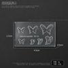 Molde de Relieve Popular para Uñas de Xiaohongshu Molde de Silicona 3D Flor de Hielo Caricatura Lazo Cinta Molde Estéreo DIY