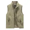 Chal casual clásico popular de primavera y verano para exteriores de secado rápido, chaleco de moda para hombre, simple y a la moda, con cuello alto, chaleco de fotografía de moda 7882