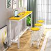 Mesa de bar de pared sencilla, mesa estrecha comercial, mesa larga para el hogar, mesa y silla combinadas para tienda de té con leche, silla alta de bar