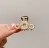 Pinza de Agarre Refinada Pequeña Pinza para el Pelo Perla Media Cola Pinza para el Cabello de Mujer Pinza para Flequillo Roto de la Frente Nuevo Pinza Lateral