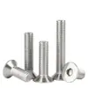 Tornillos de Cabeza Avellanada Hexagonal de Acero Inoxidable M8-M16304 Tornillos de Cabeza Plana Din7991 Tornillos de Copa Plana