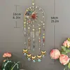 [Original de Mengying] Atrapasol de Grava de Cristal Natural Atrapasueños Carrillón de Viento Popular de Exportación Decoración de Habitación