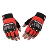 Guantes de motocicleta de moto protectores de dedo completo pantalla táctil masculinos Caballero dedo largo deportes al aire libre transpirables medio dedo hombres conducción