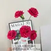 5 Rosas de Ángel Artificiales para Decoración de Boda, Accesorios para Fotos, Flores Falsas para Arreglos Florales de Mesa de Comedor en Casa