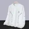 Envío RápidoCamiseta de Manga Larga con Cuello Redondo, Holgada y Gruesa, para Otoño e Invierno, Talla Grande, Versátil