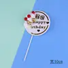 Tarjeta de decoración para pastel de cumpleaños, inserto Feliz cumpleaños pequeña hada conejito diosa decoración de pastel inserto
