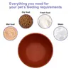Comedero de silicona para mascotas transfronterizo con boca angulada para protección del cuello, cuenco de gran capacidad para perros y gatos para beber y comer, accesorios para mascotas