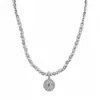 Collar de perlas cuadradas con cuentas de bola de diamante, cadena para la clavícula de lujo ligero de nicho de alta gama, joyería de moda exquisita y elegante al por mayor