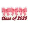Frases da Temporada de Formatura de 2026 Patch de Borracha Macia em PVC Chapéu de Doutor Broche de Lembrança do Campus Acessórios DIY para Roupas
