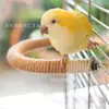 Juguete para loro Percha en forma de U Cuerda de cáñamo colorida Soporte Accesorios para jaula Juguete para loro Pájaro Soporte Palo