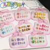Adesivos de Unha Falsos Infantis Fofos Tridimensionais Desenho Animado Doce Unha Postiça Unhas Feitas à Mão