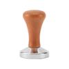 Prensa de Pó de Café Coado à Mão Estilo Italiano, Tamper de Pó de Aço Inoxidável, Distribuidor de Pó com Cabo de Madeira Maciça, 5158mm, para Cafeterias